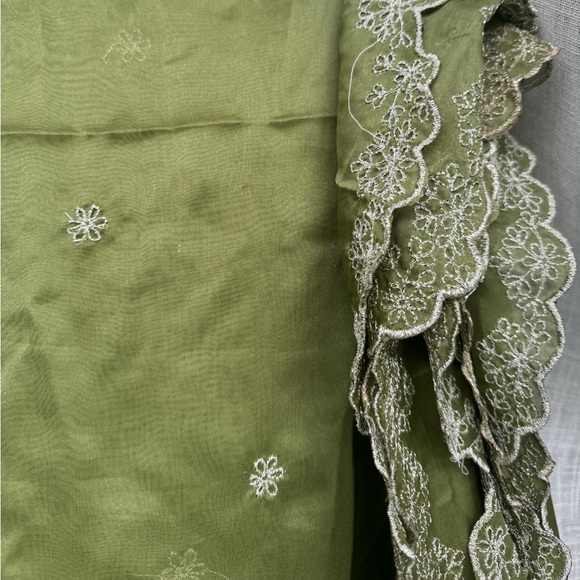 Pistachio Gown with Dupatta - Picture 6 of 9